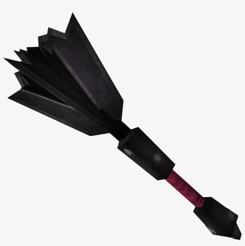 Black Mace - Runescape Mace, transparent png #9314155