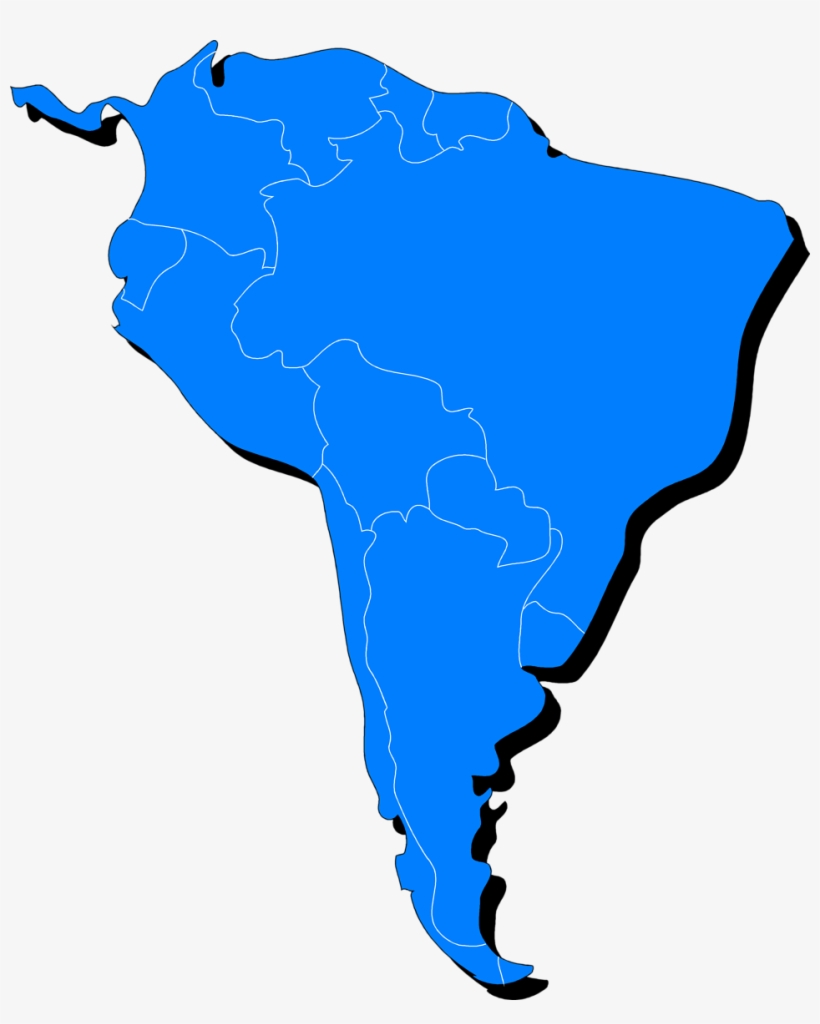 South America Map Clipart Png, transparent png #9315534
