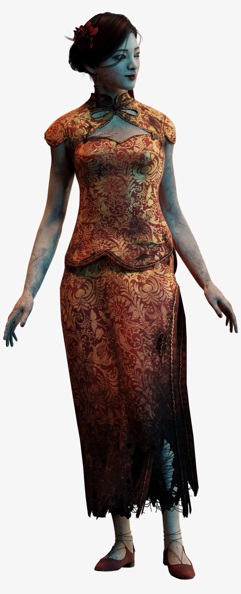 Changed Pbr For Feng Cheongsam Outfit A Little - Costume, transparent png #9316006