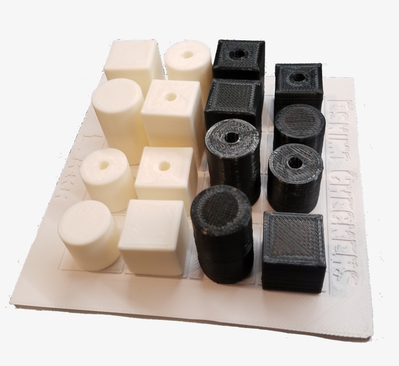 Eskimo Checkers 3d Printed - Wood, transparent png #9316436