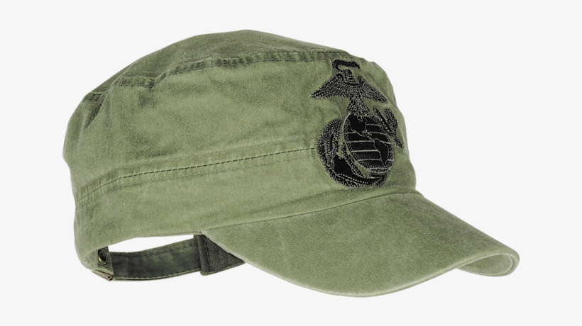 01 0084004000 Marines Embroidered Ega Cap Main - Baseball Cap, transparent png #9316748