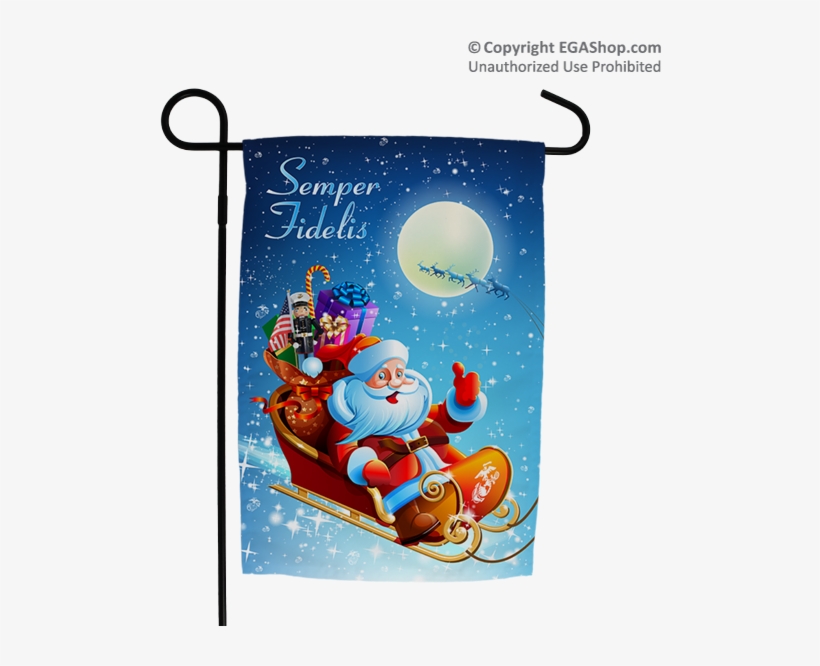 Merry Christmas Card With Santa, transparent png #9316751