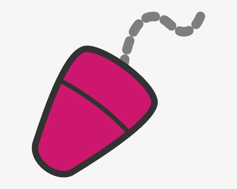 Pc Mouse Clipart Ps2 - Computer Mouse Clipart Pink, transparent png #9317104