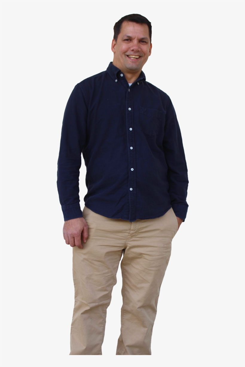Photo Of A Young Man Standing With One Hand In His - Cardigan, transparent png #9317329