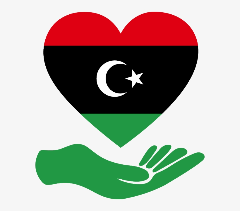 Download Flag Love Libya Svg Eps Png Psd Ai Vector - Libya Flag Map Png, transparent png #9317500