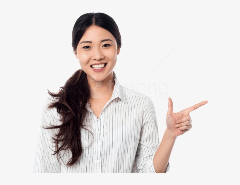 Free Png Download Women Pointing Right Png Images Background - Pointing Right Png, transparent png #9318762