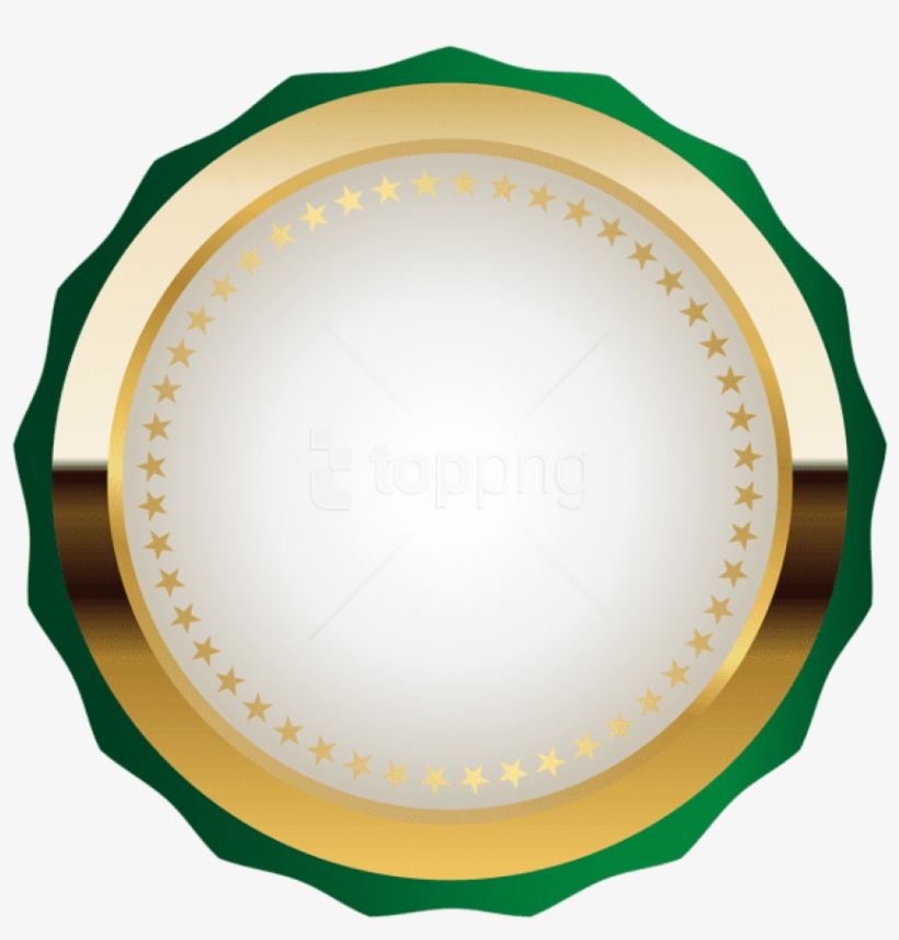 Free Png Download Seal Badge Green Gold Clipart Png - Badge Images Png, transparent png #9319206