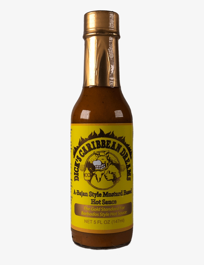 Dick's Caribbean Dreams Hot Sauce - Beer Bottle, transparent png #9319476