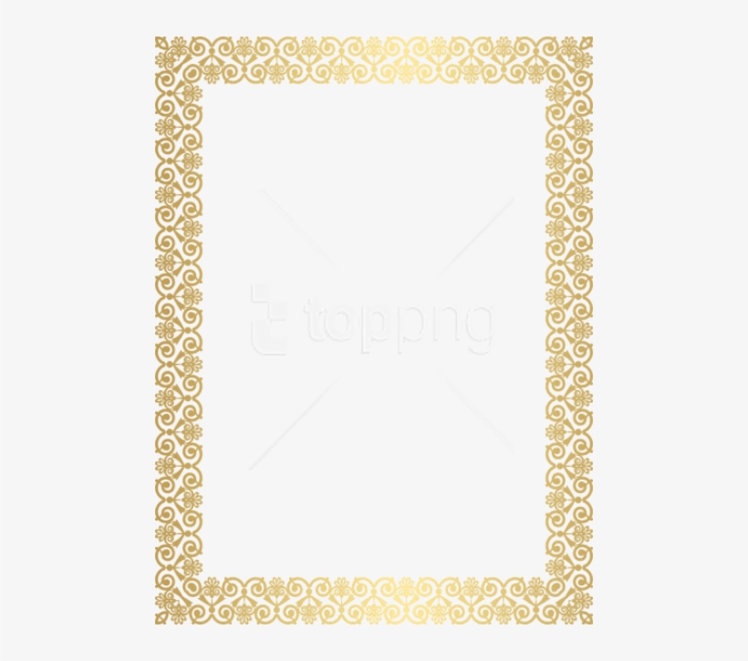 Free Png Download Gold Border Frame Clip Ar Clipart - Glitter Border Design, transparent png #9319543