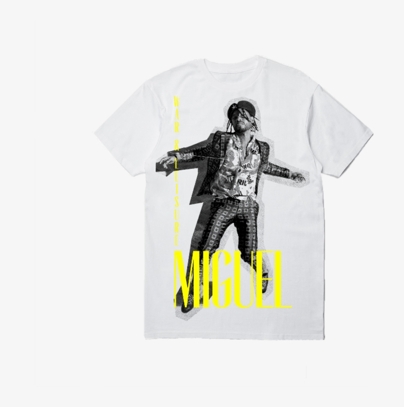 Miguel Launches Exclusive Collaboration With La Brand - Active Shirt, transparent png #9319547