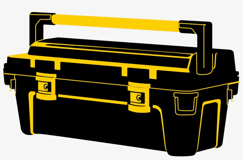 Herramientas Png - Tool Box Yellow Vector Png, transparent png #9319666