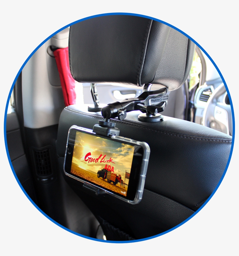 Car Mount Phone - Rear-view Mirror, transparent png #9320156