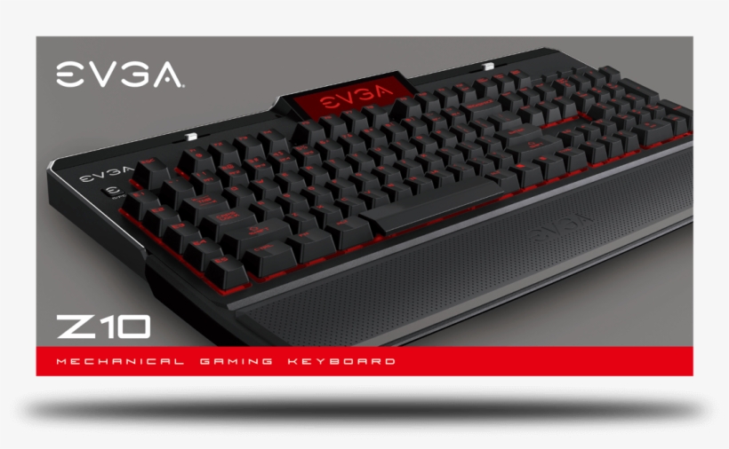 Evga Z10 Gaming Keyboard, Red Backlit Led, Mechanical - Evga Z10 Gaming Keyboard, transparent png #9320264