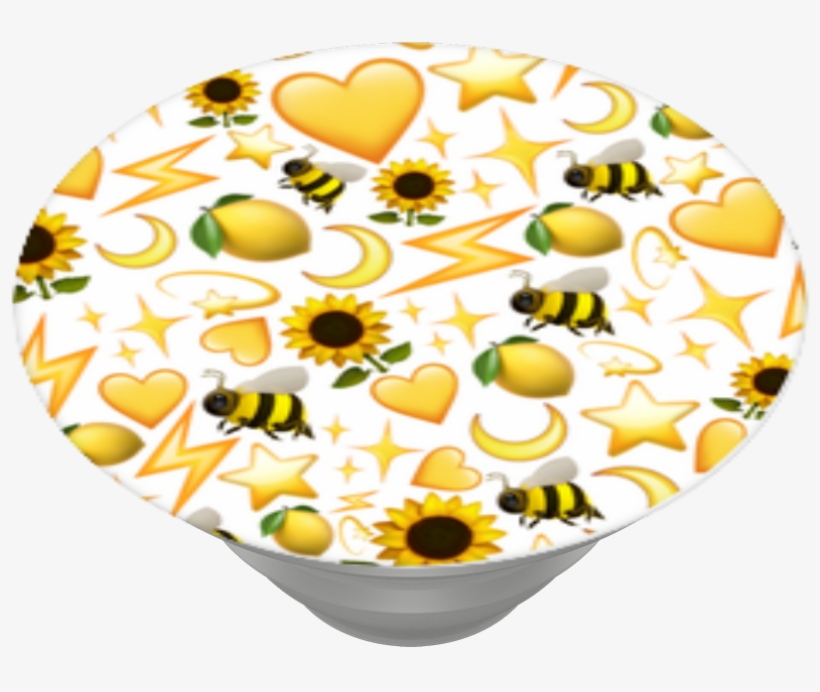 Yellow Emoji, Popsockets - Heart, transparent png #9320826