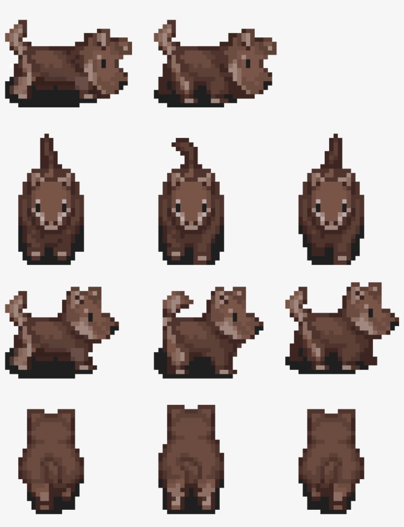 My Sprite Sheet Of A Dog I Made For A Game I Am Working - Cookie, transparent png #9321738
