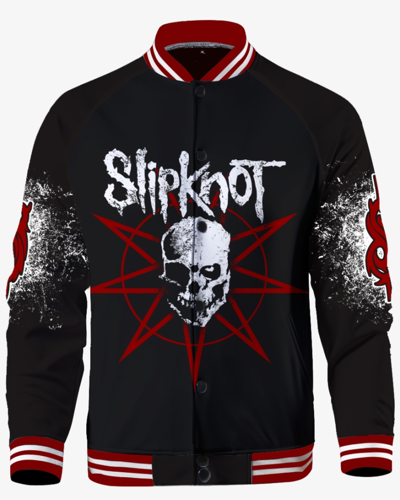 Slipknot Men's Bomber Jacket - Sweatshirt, transparent png #9322431