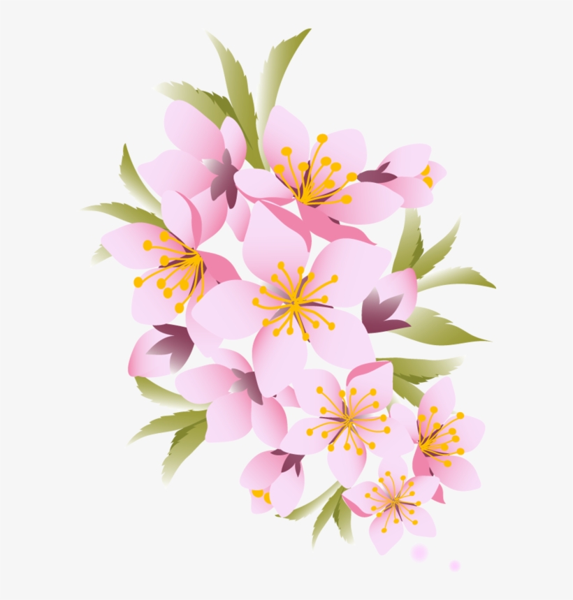 Tubes Fleurs 春 花 イラスト 無料 Free Transparent Png Download Pngkey