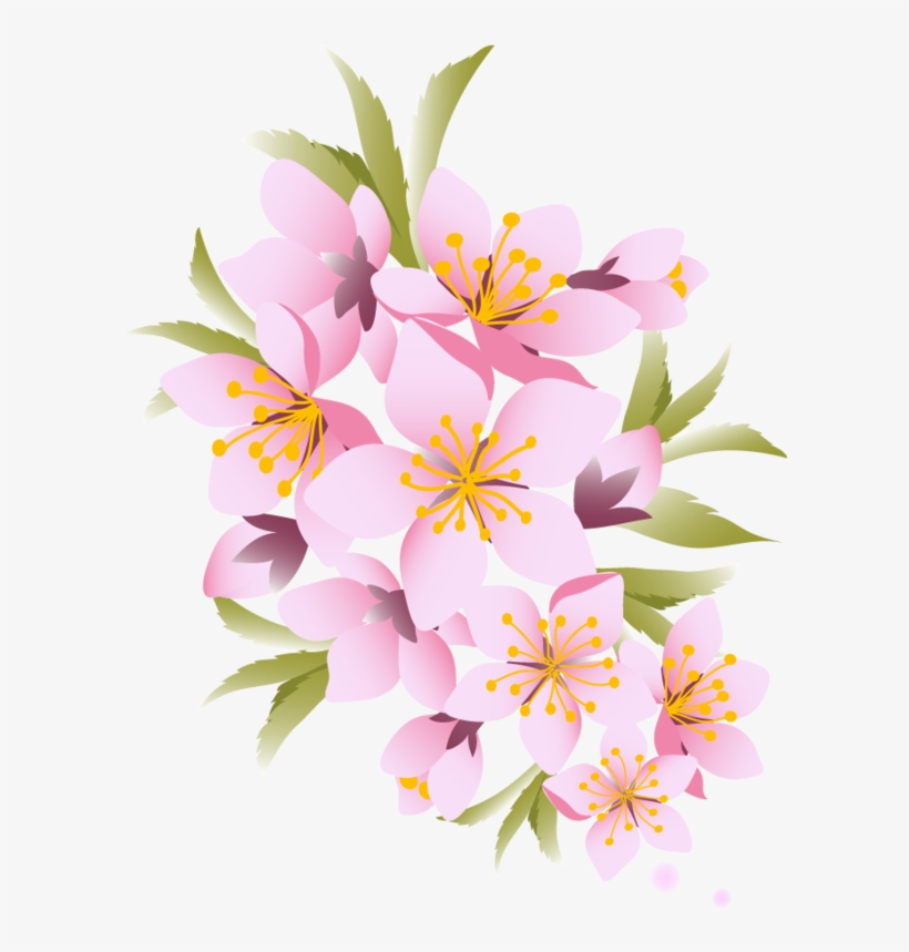 Tubes Fleurs 春 花 イラスト 無料 Free Transparent Png Download