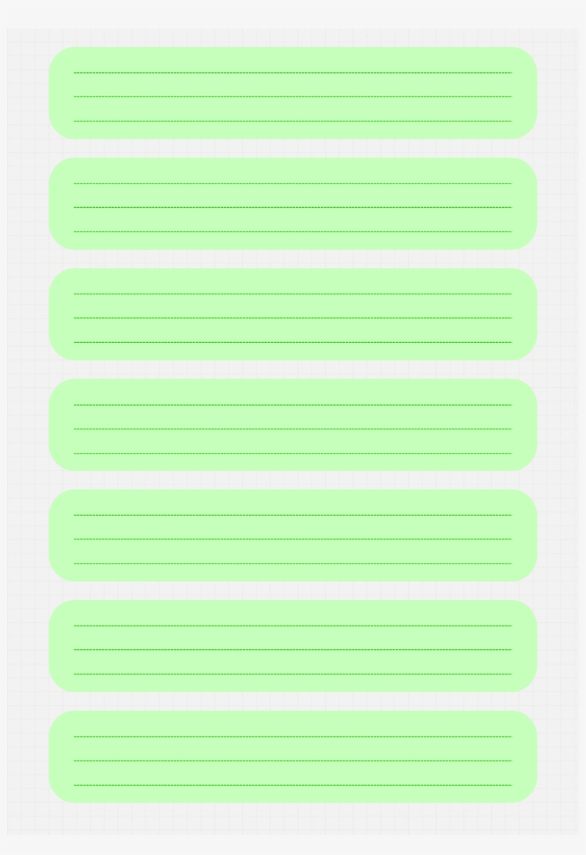 Click Here To Download 7 Plain Wide Green A4 Book Labels - Parallel, transparent png #9322503