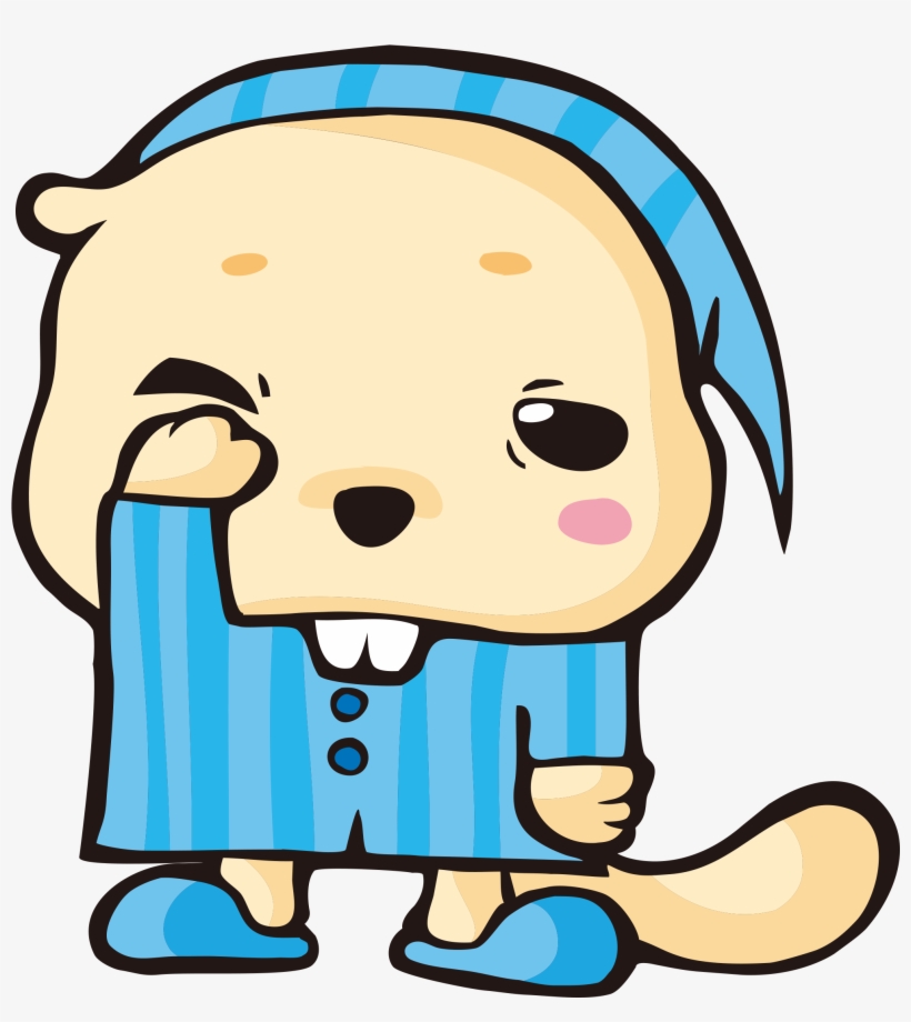 Beaver Pajamas Clip Art - Transparent Background Pajamas Clipart, transparent png #9322802