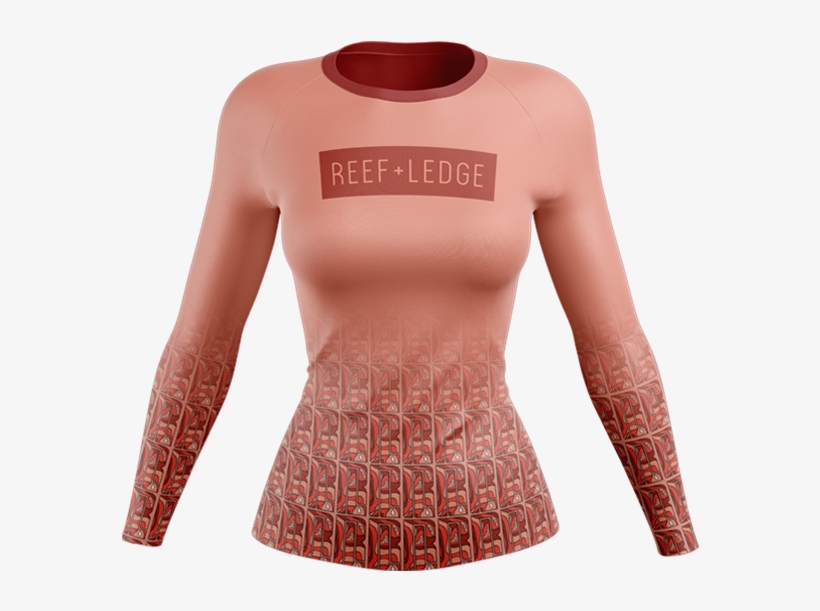 Tricolor Icon - Coral - Long-sleeved T-shirt, transparent png #9323836