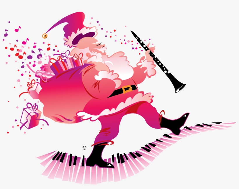 Pink Santa Clip Art - Graphic Design, transparent png #9324201