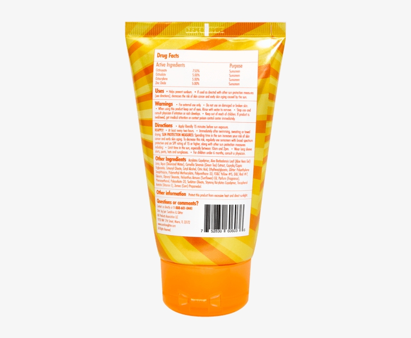 Seastar Sparkle Spf50 Mango Tango With Gold Glitter - Sunshine & Glitter Sea Star Sparkle Spf 50+, transparent png #9324434