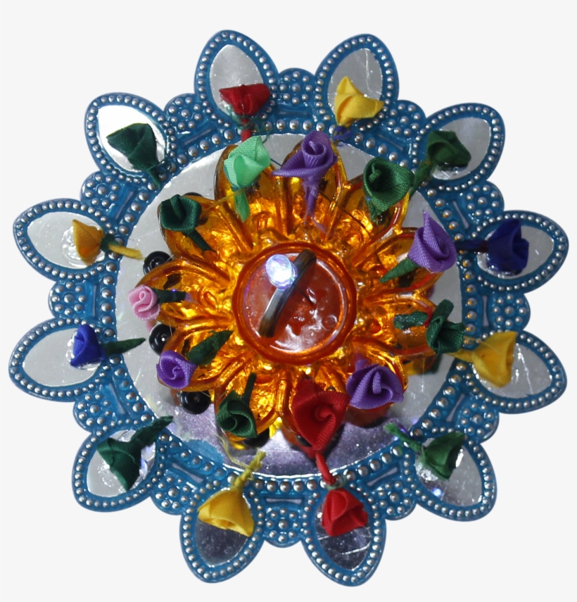 Rangoli Design Led Diya - Circle, transparent png #9324552