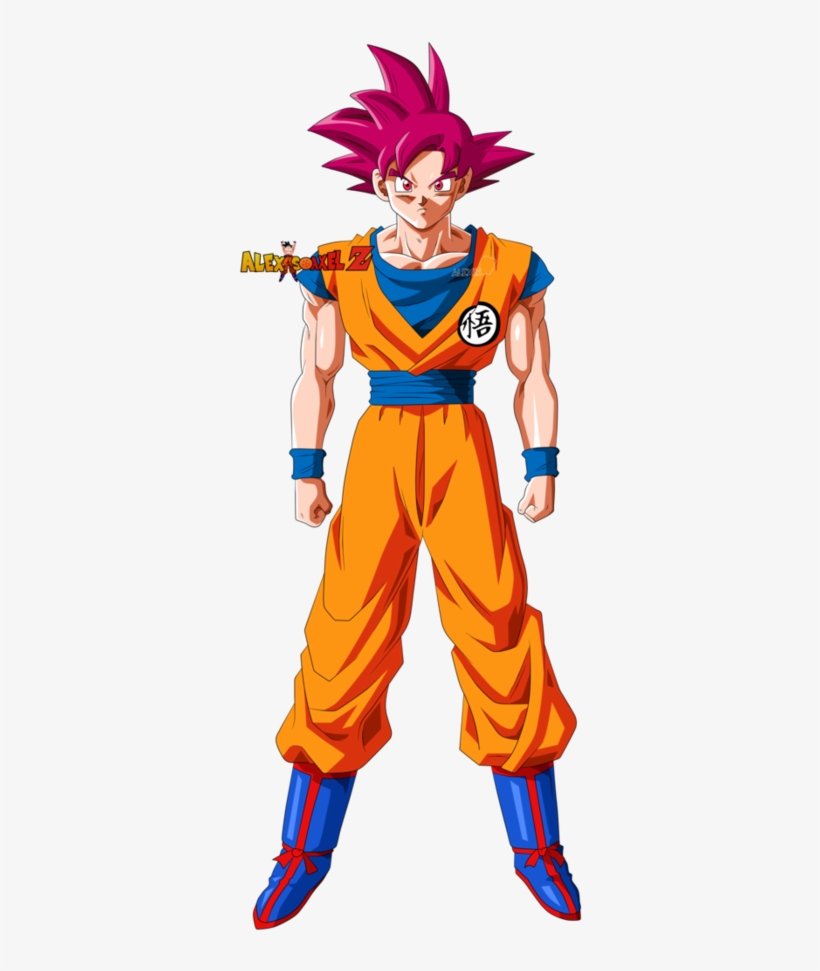 Goku Super Saiyan God By Alexiscabo1 - Goku Ssj God Alexis Cabo 1, transparent png #9325212