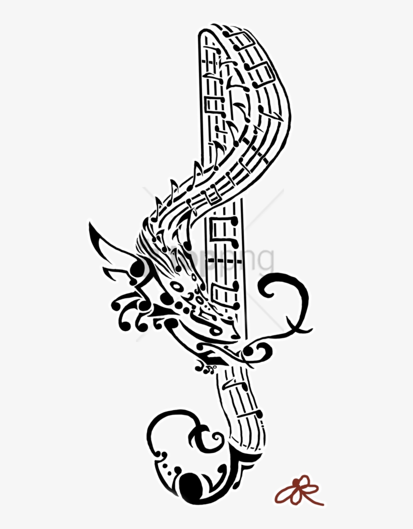 Free Png Tattoo Png Image With Transparent Background - Tattoo Clipart Transparent Music, transparent png #9325523