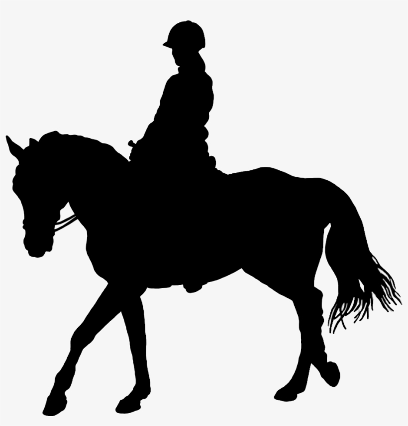 Horse And Rider Silhouette - Rider Silhouette, transparent png #9326047