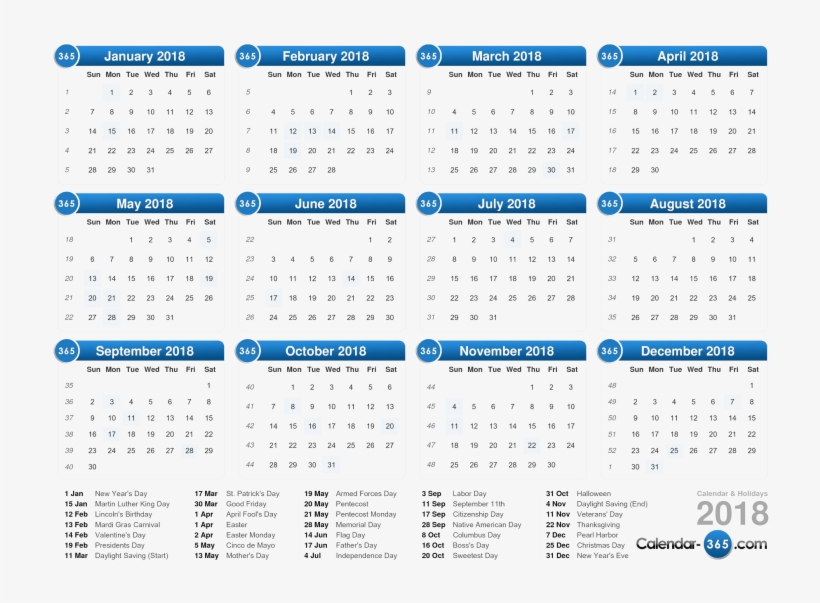 Download 2018 Calendar Png Clipart Background Current Week Number 2018 Free Transparent Png Download Pngkey