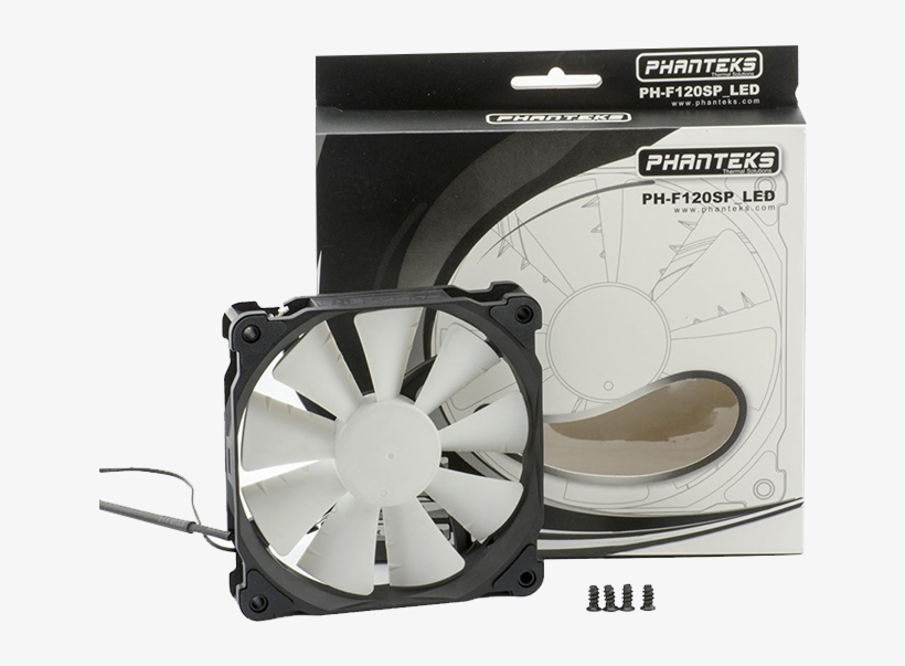 Phanteks 1300rpm Blades 120mm Case Fan Blue Led With - Phanteks Ph F120sp Black White Led 120mm, transparent png #9327228