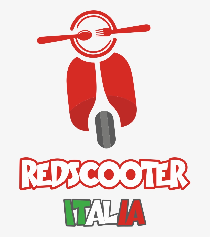 Red Scooter Italia - Illustration, transparent png #9327746