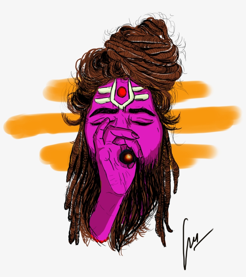 Chillam , Sadhu Illustration - Cartoon Aghori Baba, transparent png #9327824