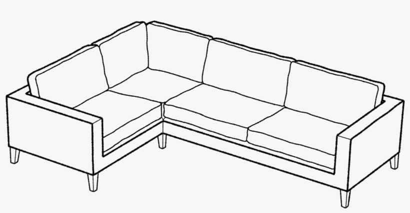 Shoreditch L Shape Corner Sofa, Left - L Shaped Sofa Clipart, transparent png #9328584