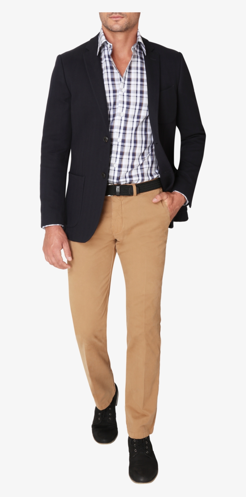 Bennett Signature Herringbone Jacket In Navy - Gentleman, transparent png #9328941