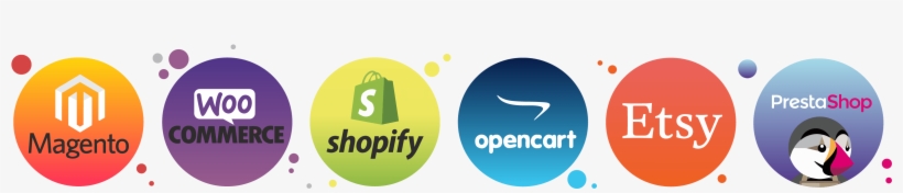 E-commerce Development Platforms - Circle, transparent png #9329187