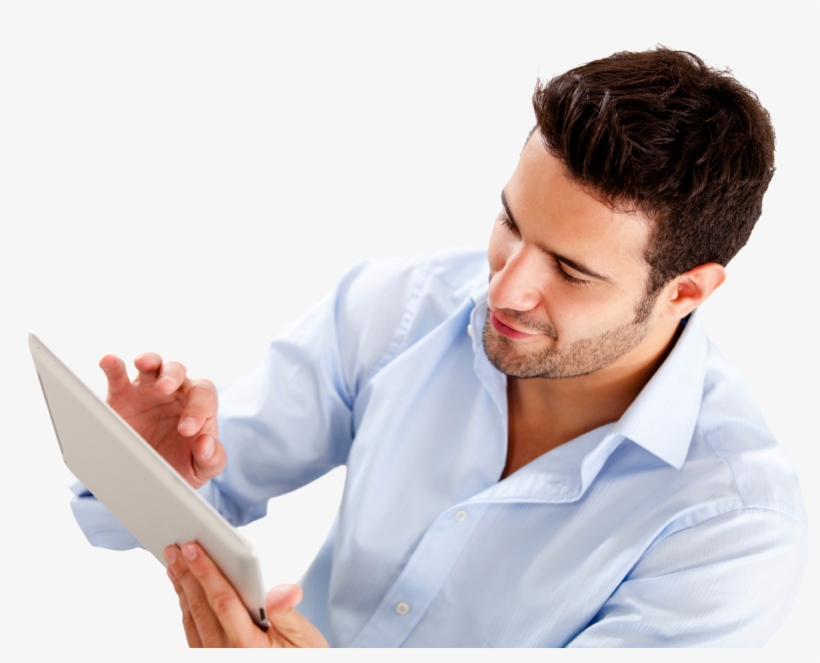 Business - More Money - Men With Mobile Png, transparent png #9329638