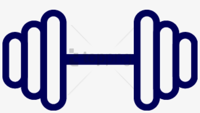 Free Png Download Blue Barbells Png Images Background - Clipart Barbell Png, transparent png #9330042