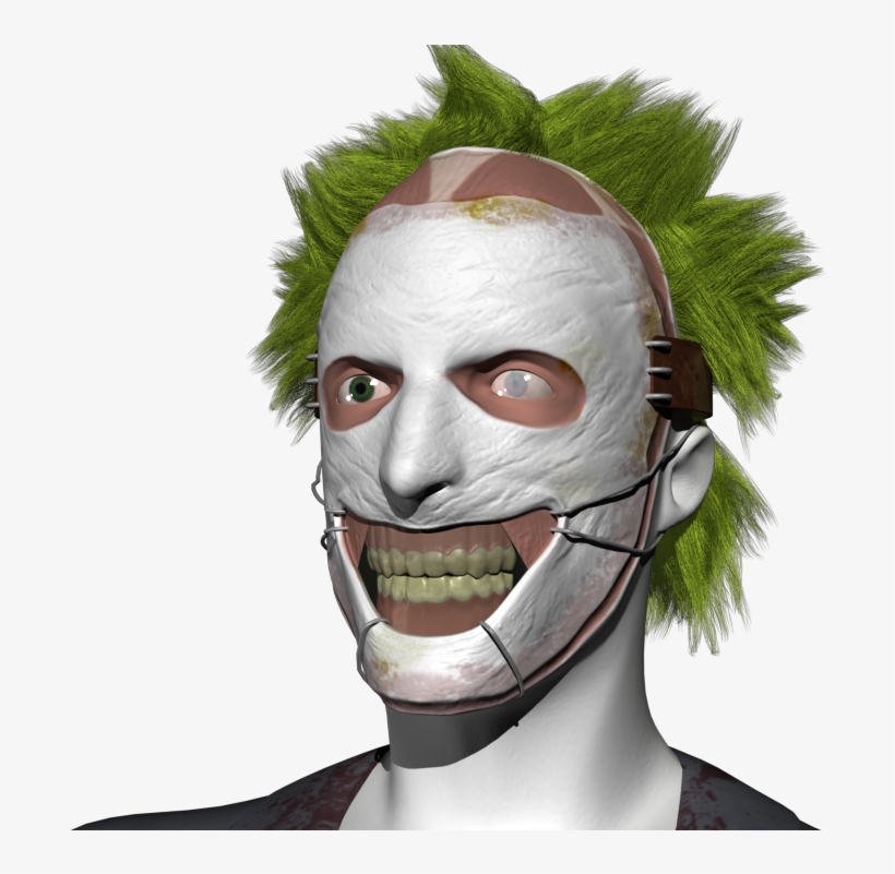 New-52 Joker - Face Mask, transparent png #9330260