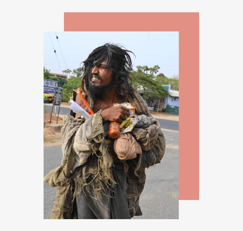 The Street As The Home And The Sky As The Roof - Mental Person In India, transparent png #9331424