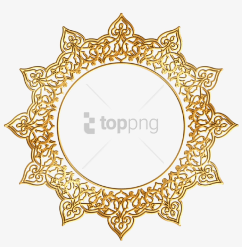 Free Png Round Photo Frame Png Image With Transparent - Golden Round Frame Png, transparent png #9331426