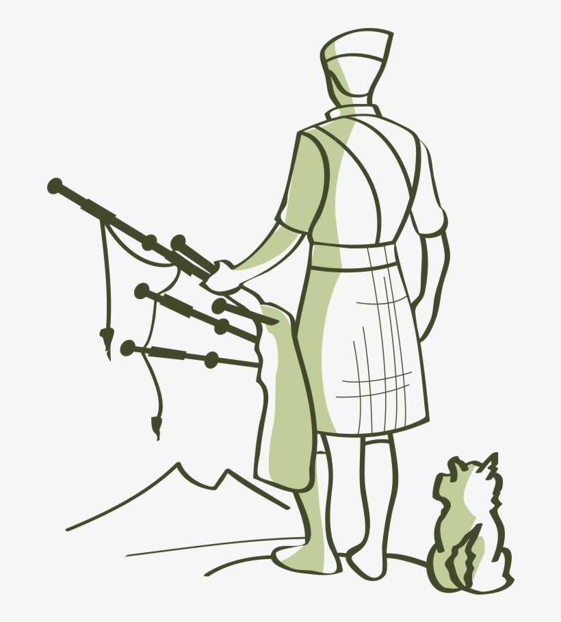 Scotsman And Scottie - Cartoon, transparent png #9332096