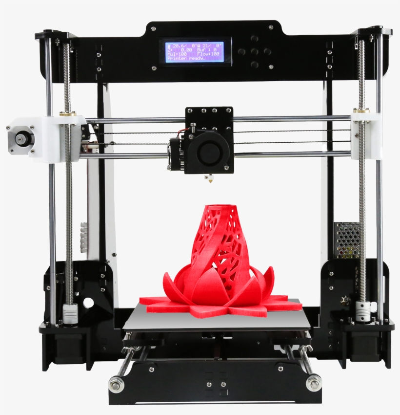 A8 3d Printer Precision Desktop Diy Kit Lcd Acrylic - A8 Prusa I3, transparent png #9332185