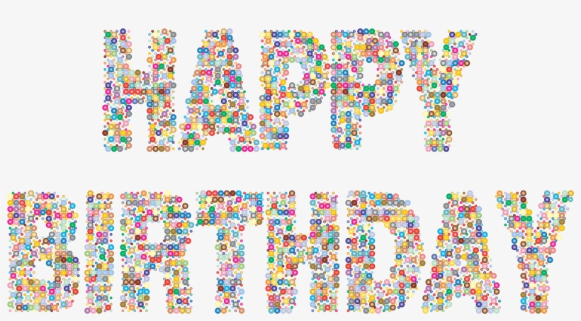 This Free Icons Png Design Of Prismatic Happy Birthday, transparent png #9333124