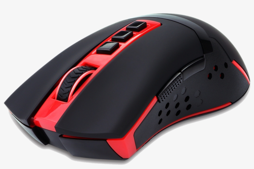 Wireless Gaming Mouse For Pc Gamer, Red Led Backlit - Computer Mouse, transparent png #9333460