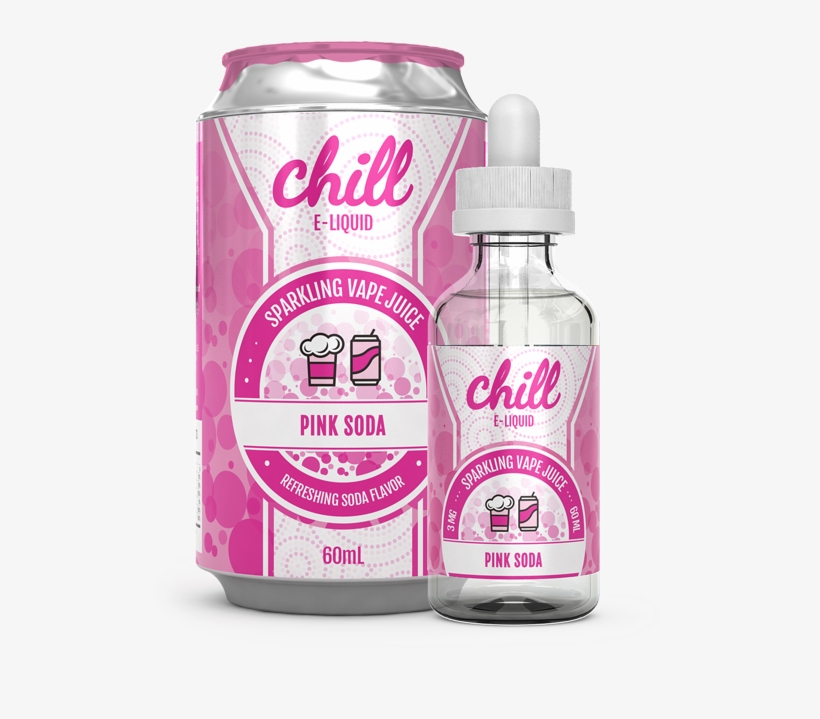 Chill Pink Soda - Blue Raspberry Vape Juice, transparent png #9333566