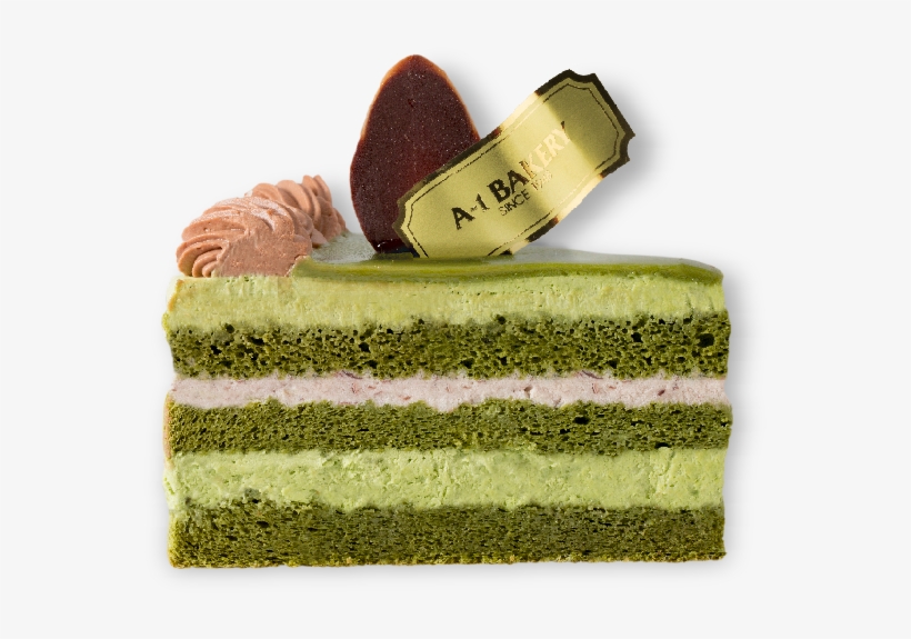 Black Forest Cake - Matcha Cake Slice Png, transparent png #9333705