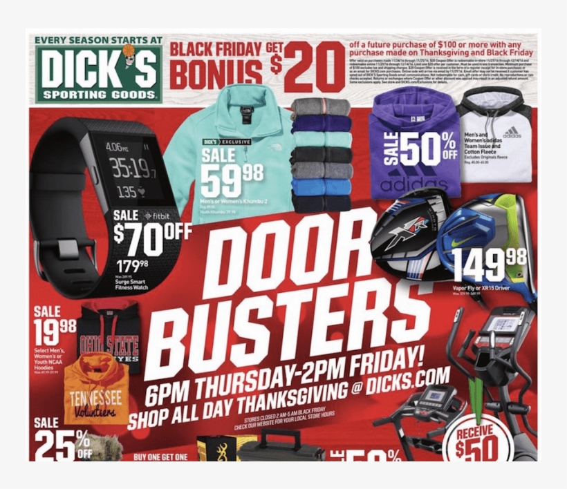 **hot** Dick's Sporting Goods Black Friday Ad Leaked - Dick's Sporting Goods Coupons, transparent png #9334005